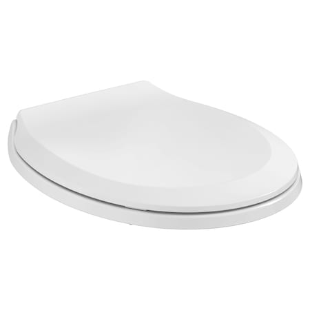 American Standard Slow Close Seat Round White With Cover, Slow Close Hinge, Round, White 5503B.00B.020